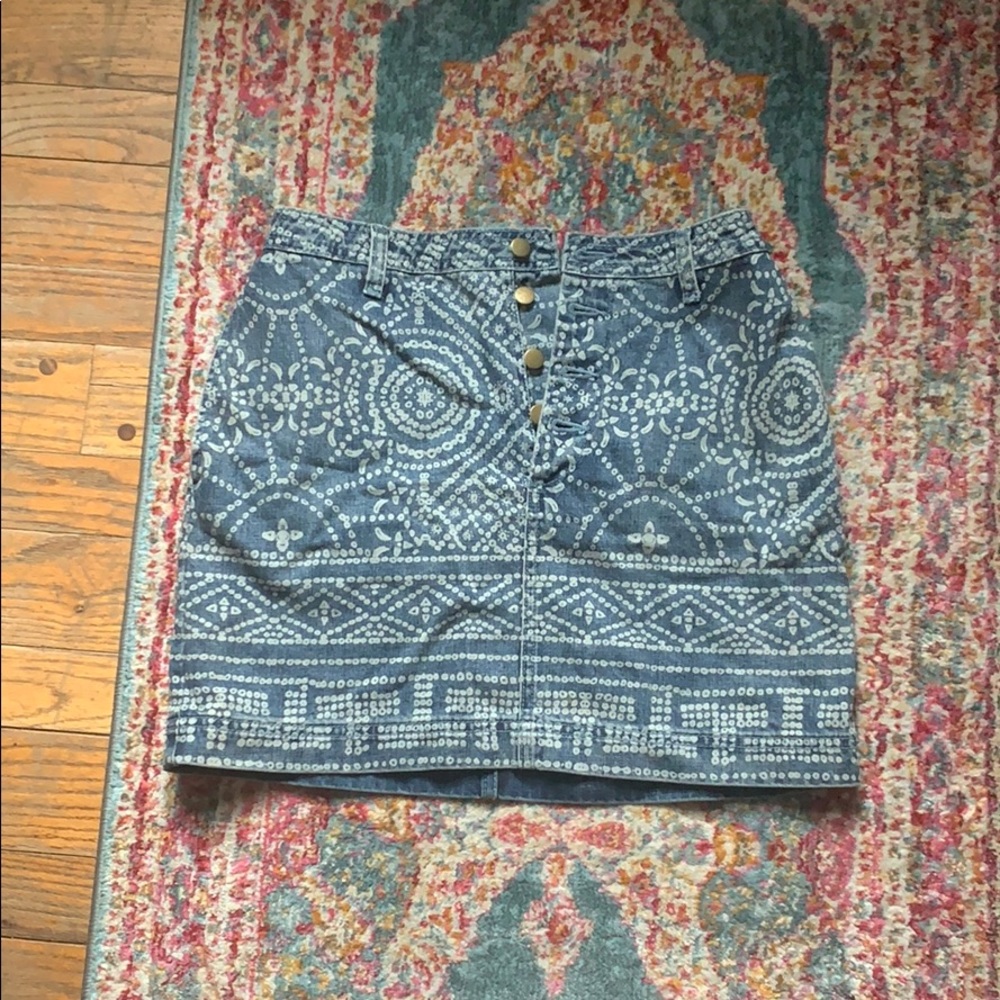 Free people Jean mini skirt